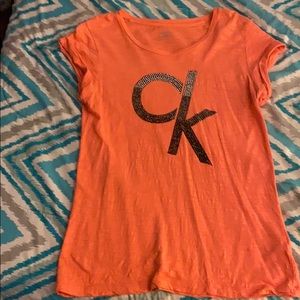 short sleeve calvin klein top